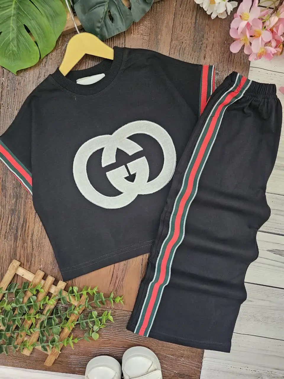 کراپ و شلوار بگ روژان 
