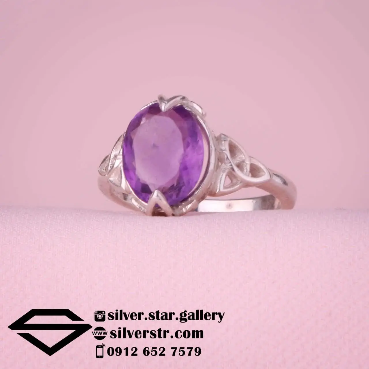 💜 انگشتر زنانه جواهری آمیتی...