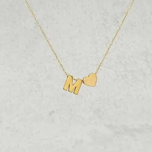 #گردنبند حروف و قلب ۳بعدی
