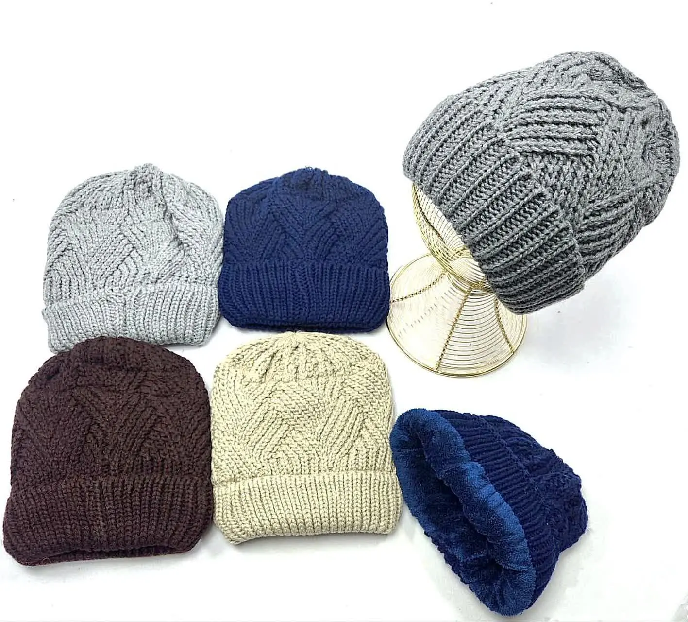 🏂 کلاه بافت مردانه داخل خز...