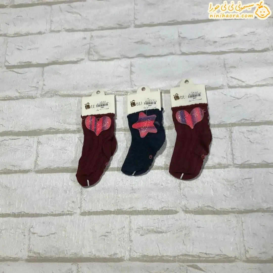 جوراب دخترانه (طرح عروسکی