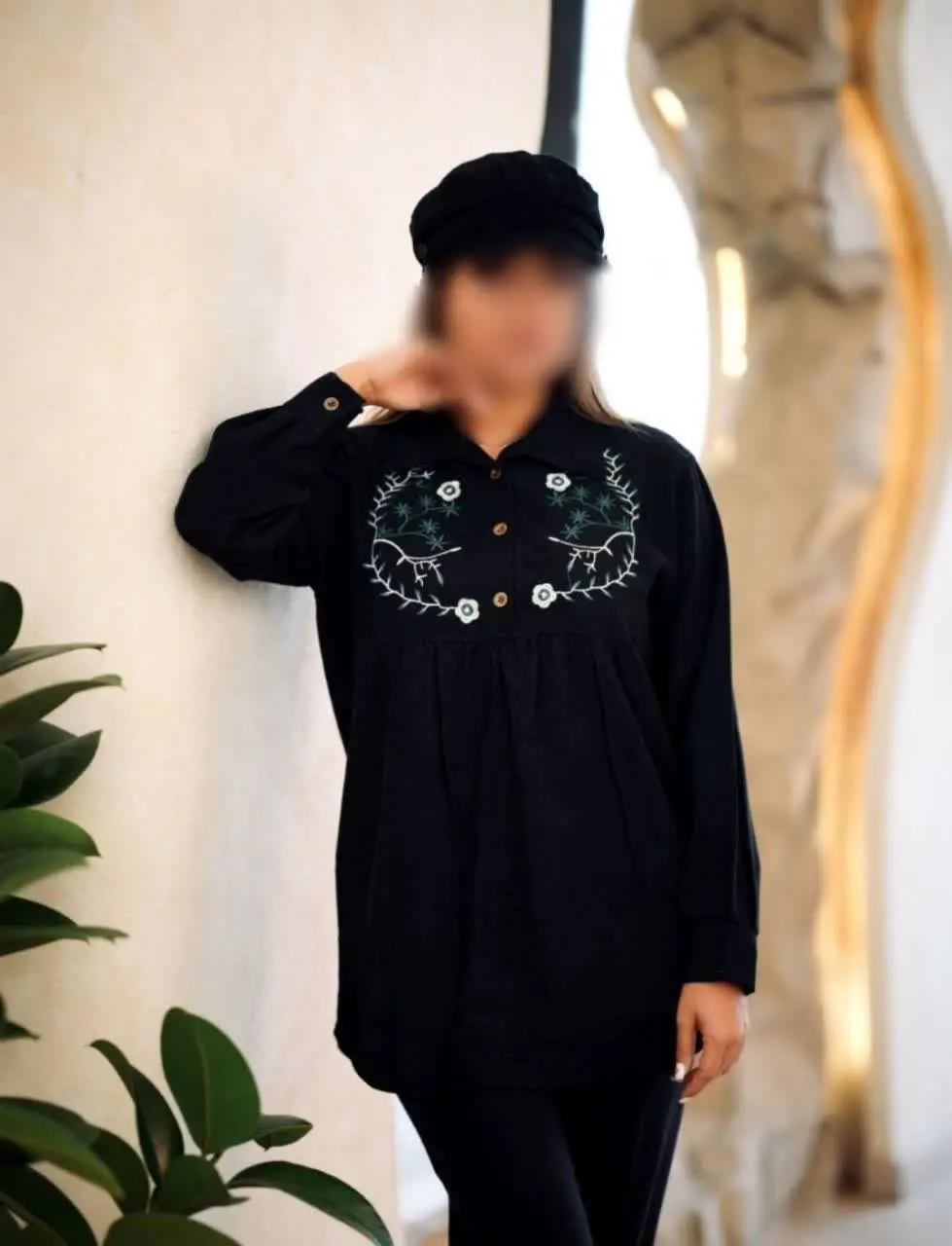 💥 یه تونیک کبریتی زیبا با گلدوزی زیبا برای شیک پوشان عزیز ماهان. 
