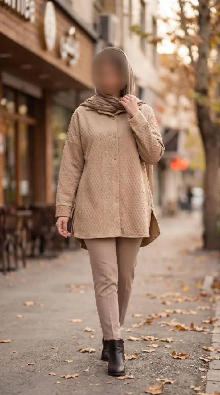 شومیز مانتویی فتیله ای ۱۴۱۶