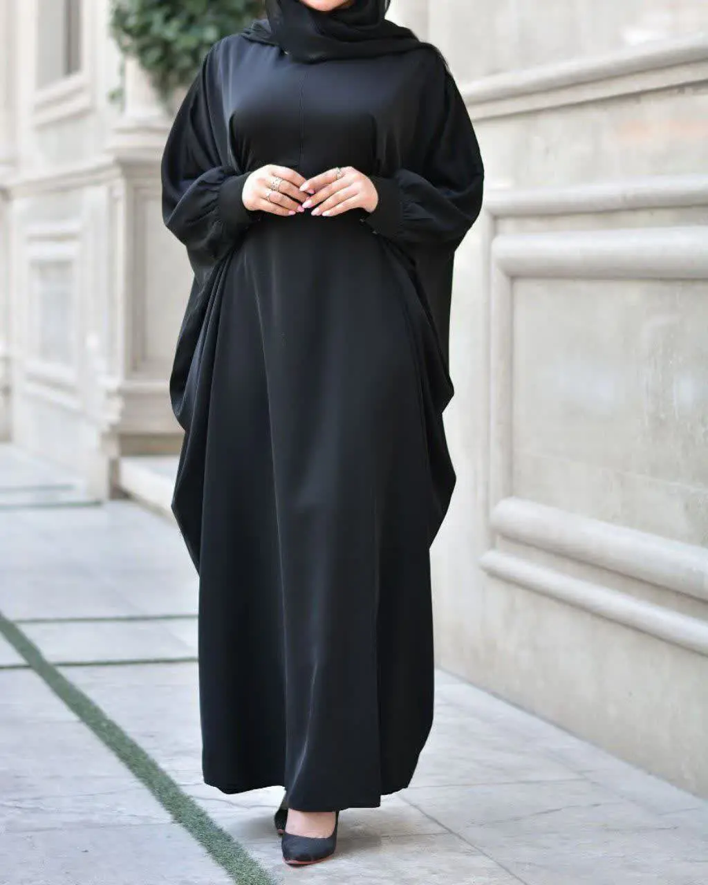 نام: مانتو عبایی همتا هم استین چین موجود هم ساده❤️
