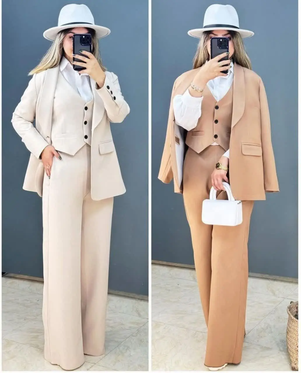 👚نام: کت و شلوار سه تیکه ساره💥💫
