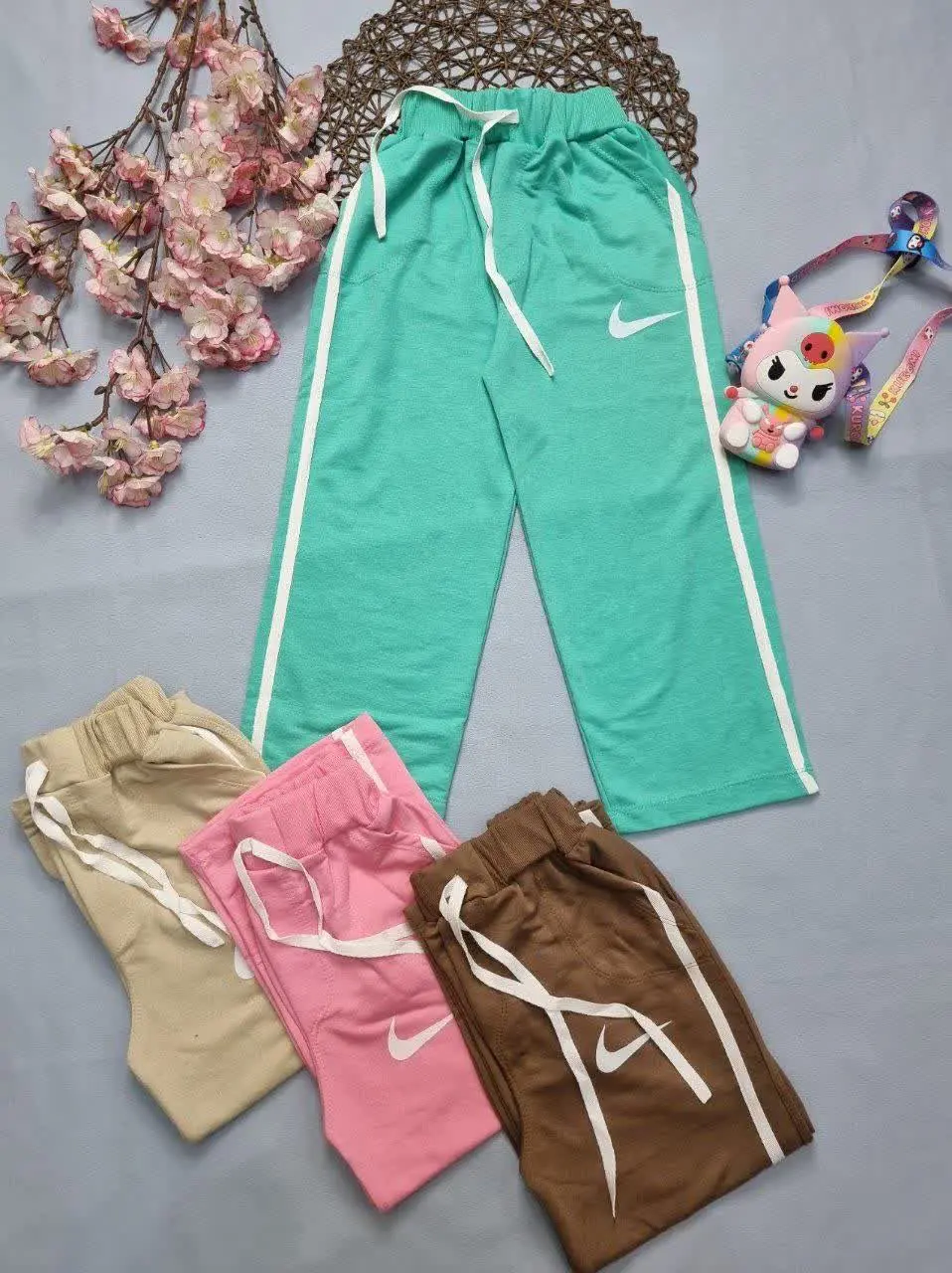 👖شلوار بگ اسپان بغل نوار دخ...