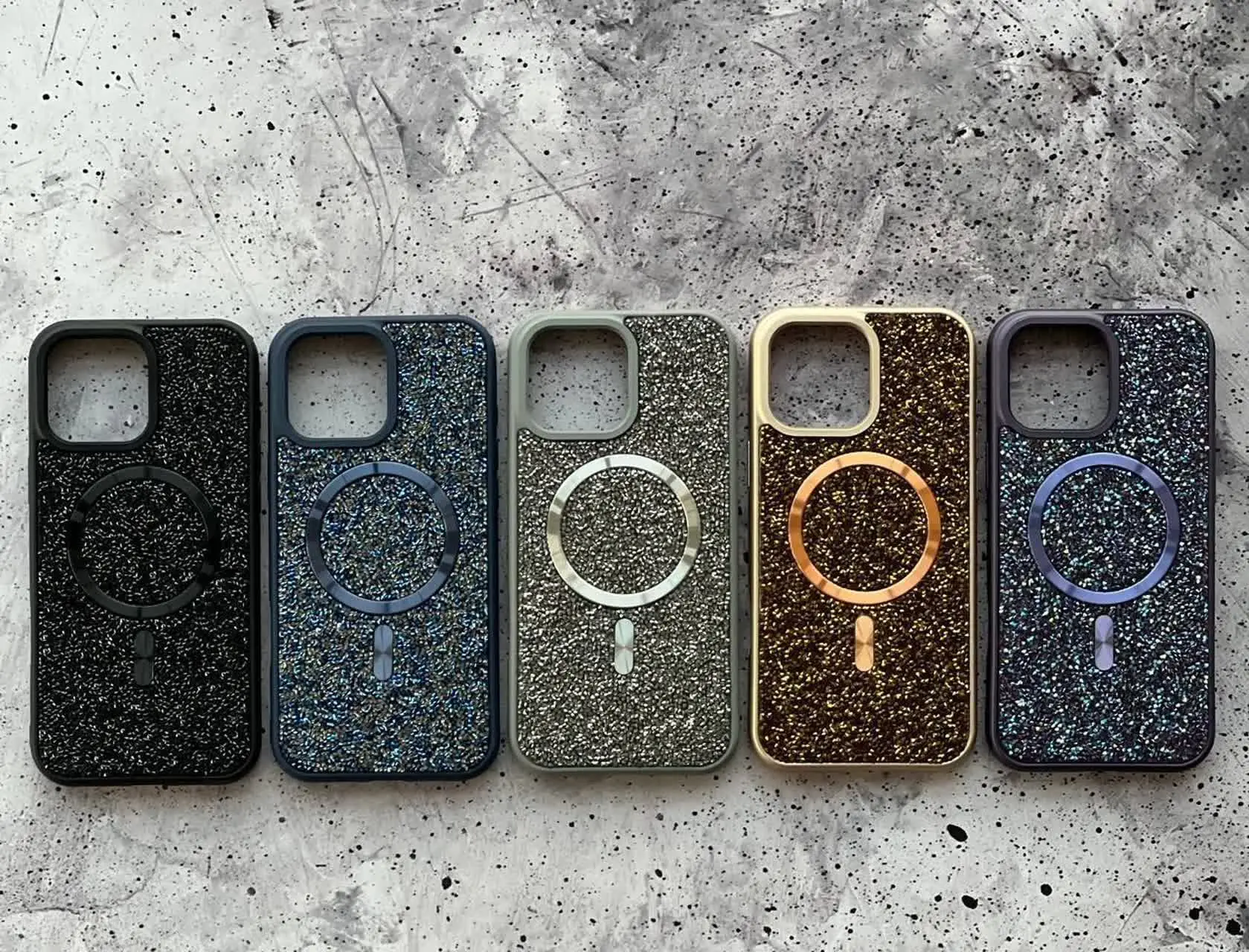 📱مدل قاب: قاب سوآرسکی نگیندار مارک مگسیف مخصوص انواع #سامسونگ #آیفون 
