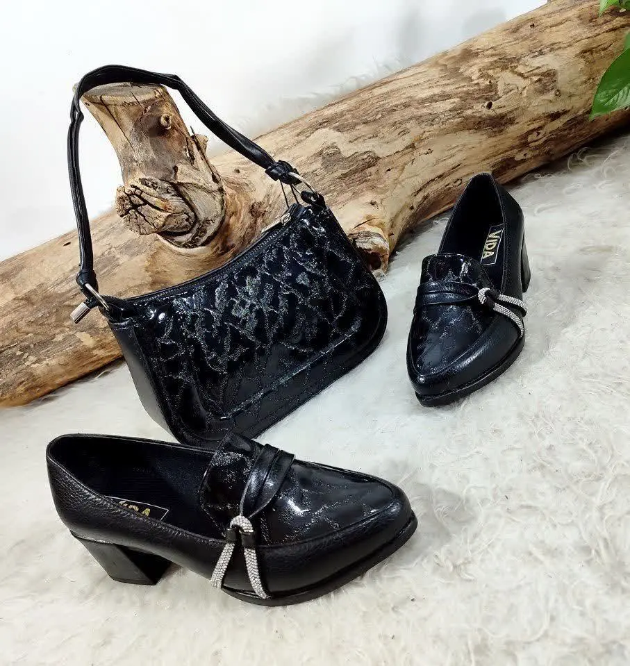 نام: 👛👠 ست کیف و کفش طبی مجلسی مدل نیلی ست 😍
