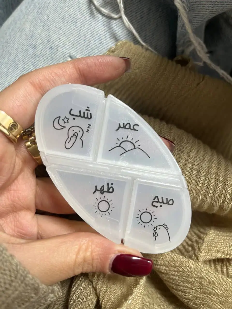 جا قرصی بیضی
