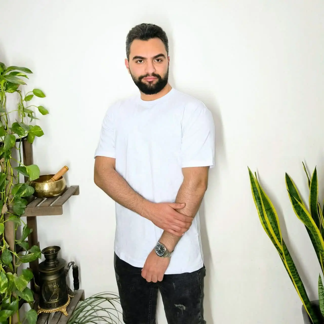 تیشرت ساده نخی
