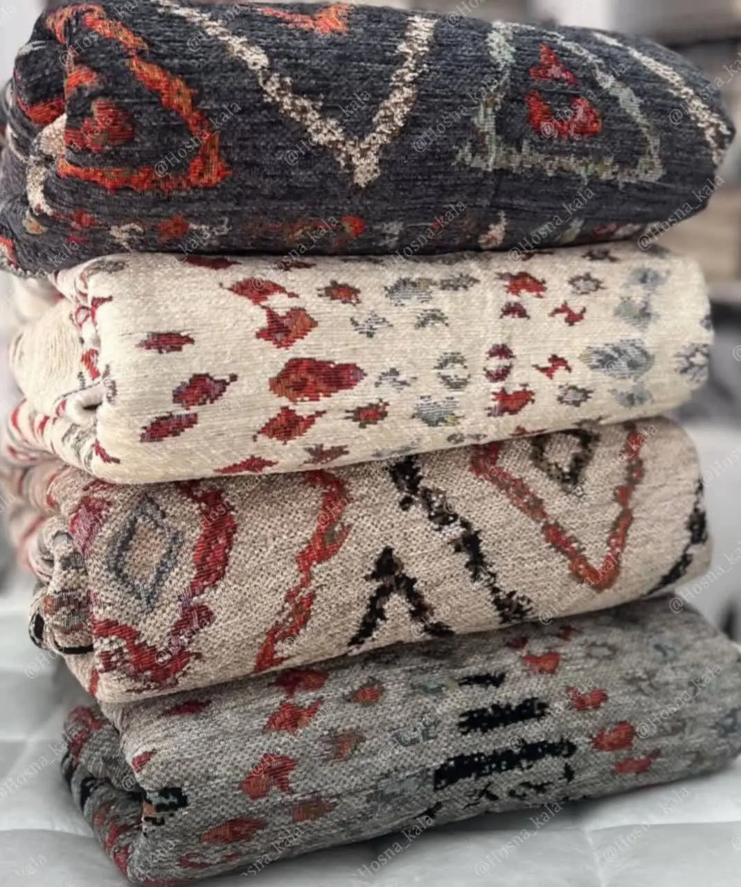 👆روفرشی دورو مخمل طرح جدید مراکشی👌💯
