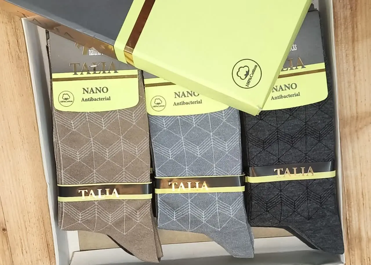 جوراب مردانه جعبه‌ای
