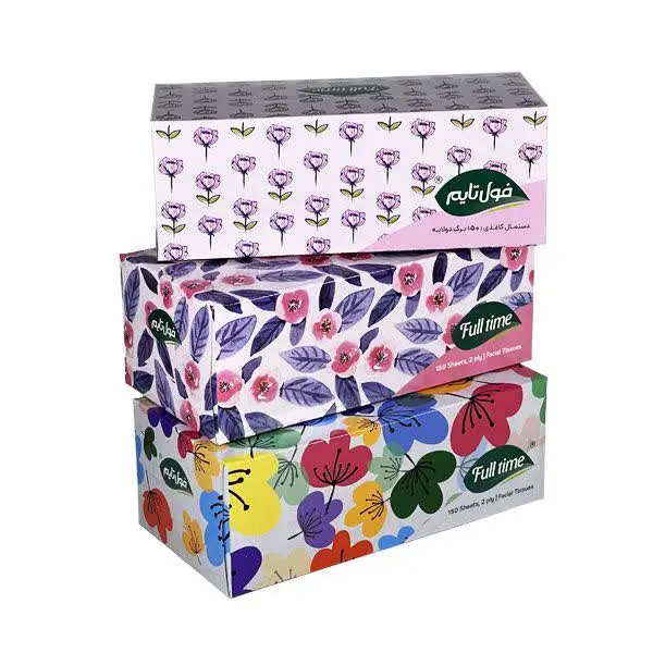 دستمال جعبه‌ای ۳۰۰ برگ فول تایم
