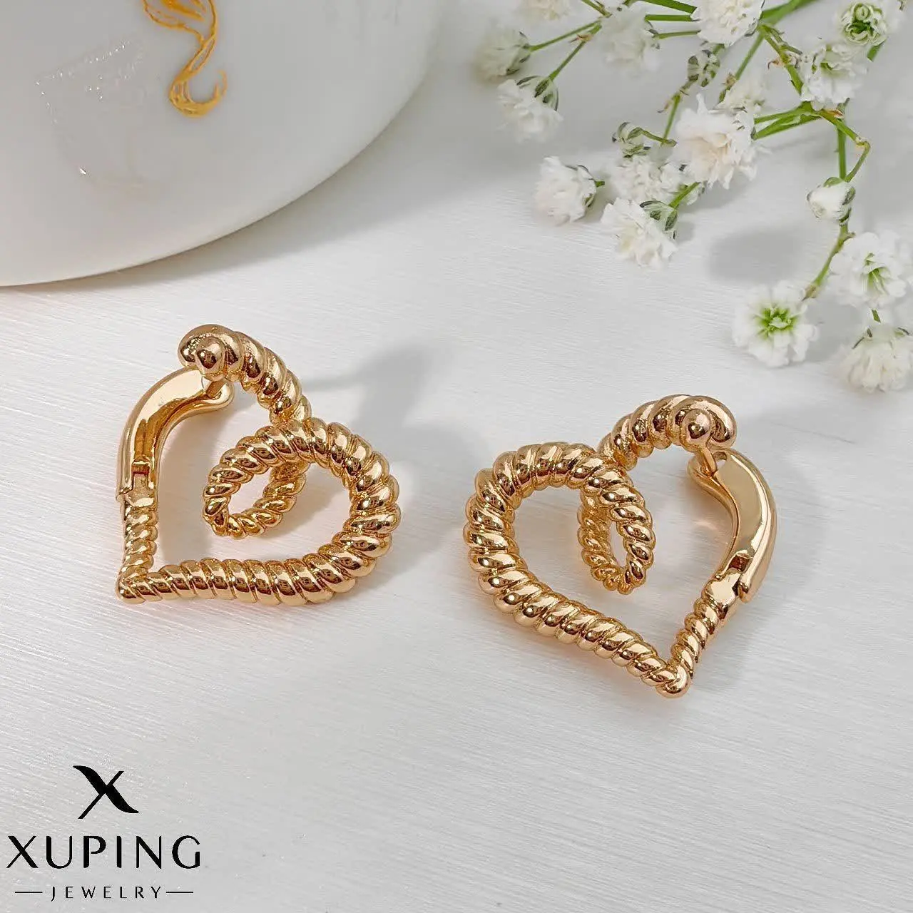 گوشواره قلبی مار ژوپینگ کد...