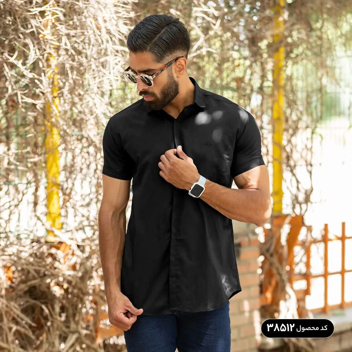 🔺پیراهن مردانه ساده آلما
