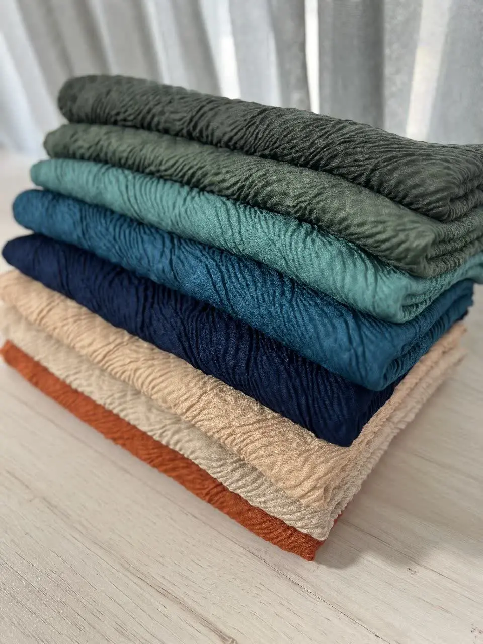 روسری نخی پلیسه پاییزه