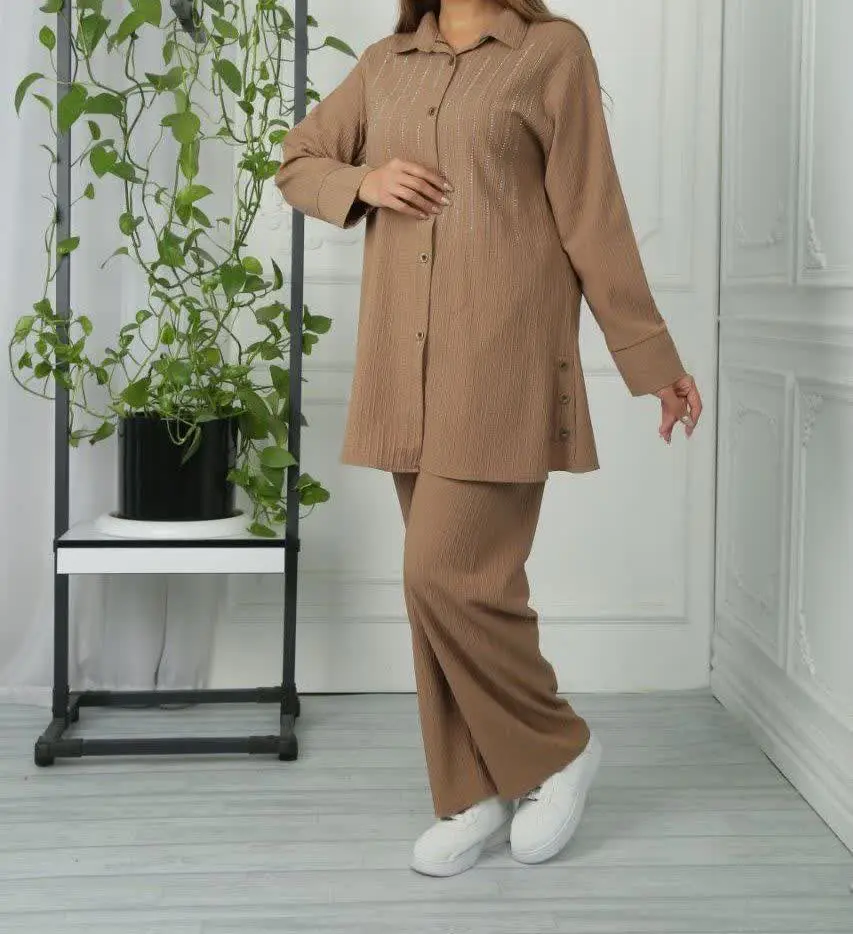 نام: ست #مانتو_شلوار آیوا نگین دار ۱۵۵۶
