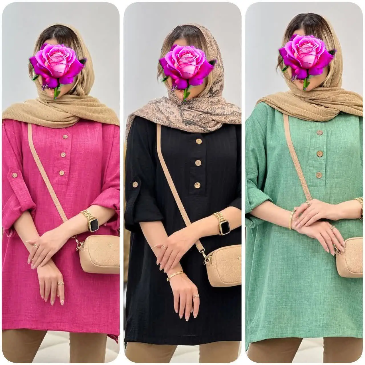 ❤️نام: تونیک مانتویی مدل نیایش
