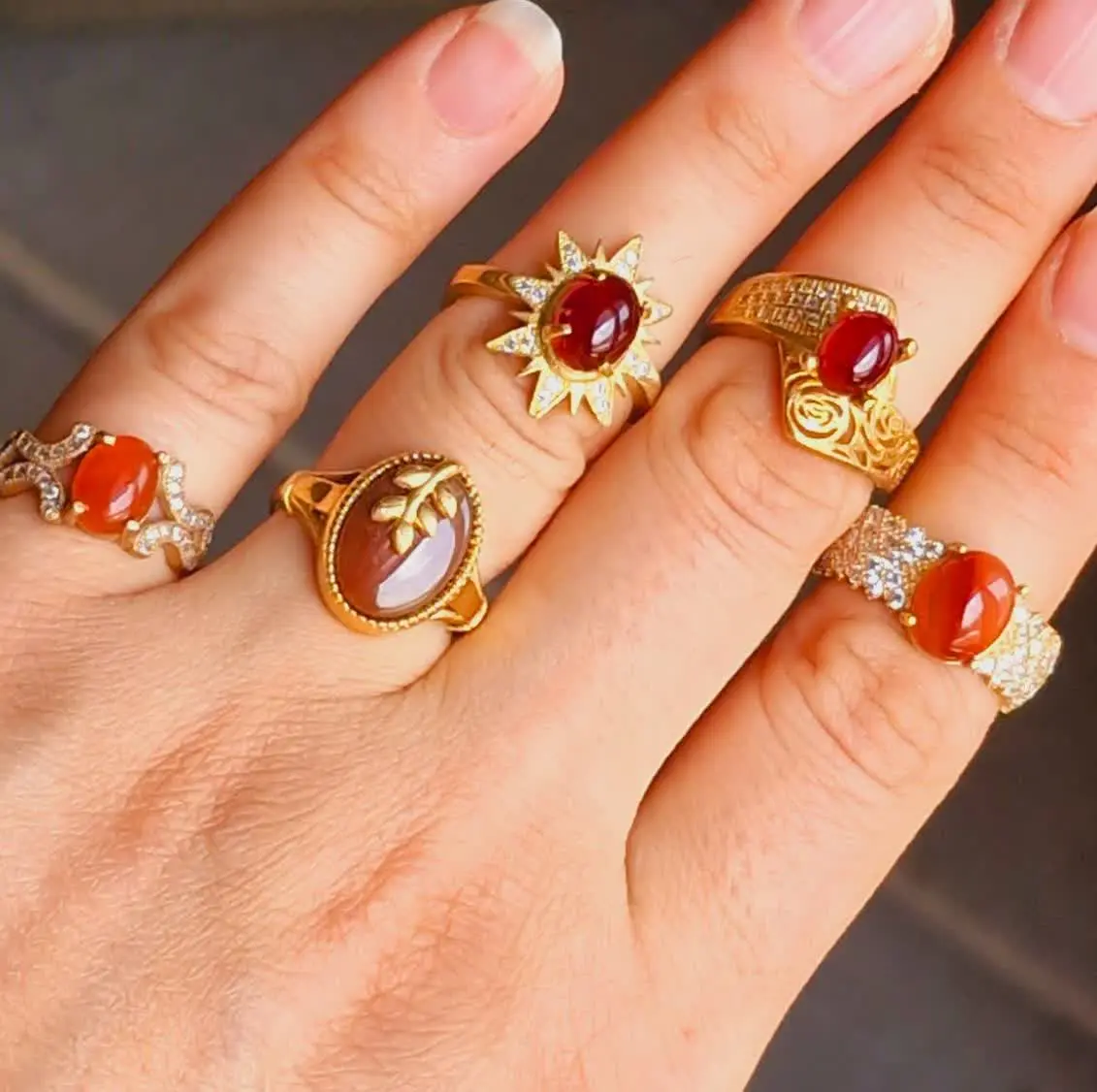 تنوع عقیق سرخ 😍
