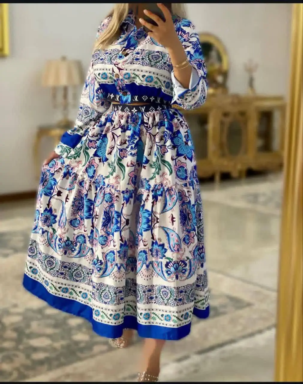 👚 نام: کراپ دامن گلبهار
