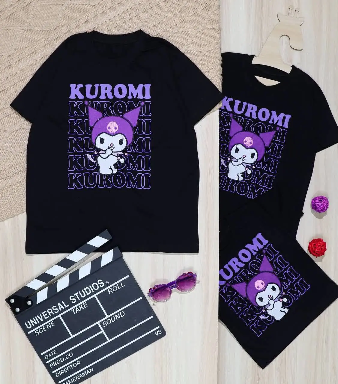 👫تیشرت مشکی چاپ و گلدوزی کرومی👫
