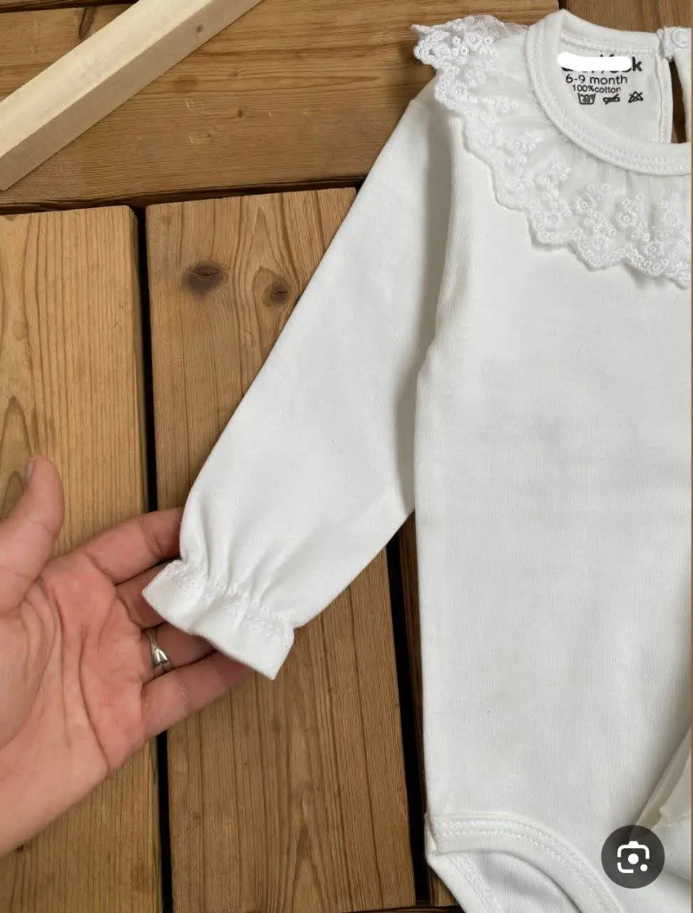 بادی نوزادی دخترانه گیپور ☁️🤍