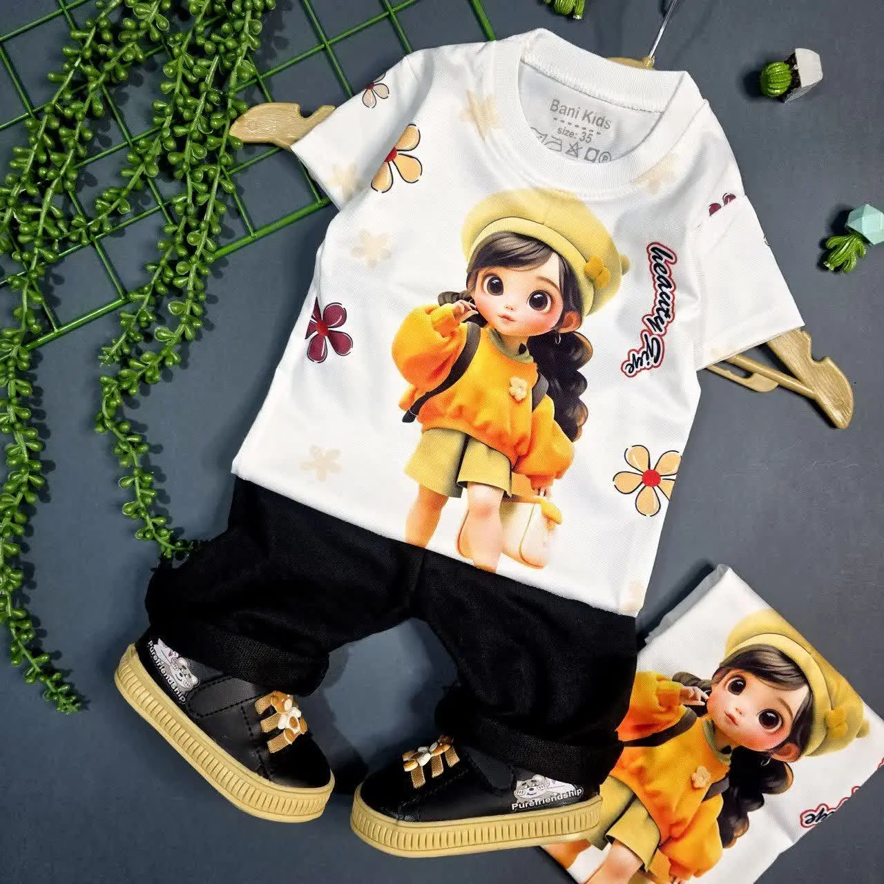 💞 ست دوتکه دخترک کلاهدار 💞
