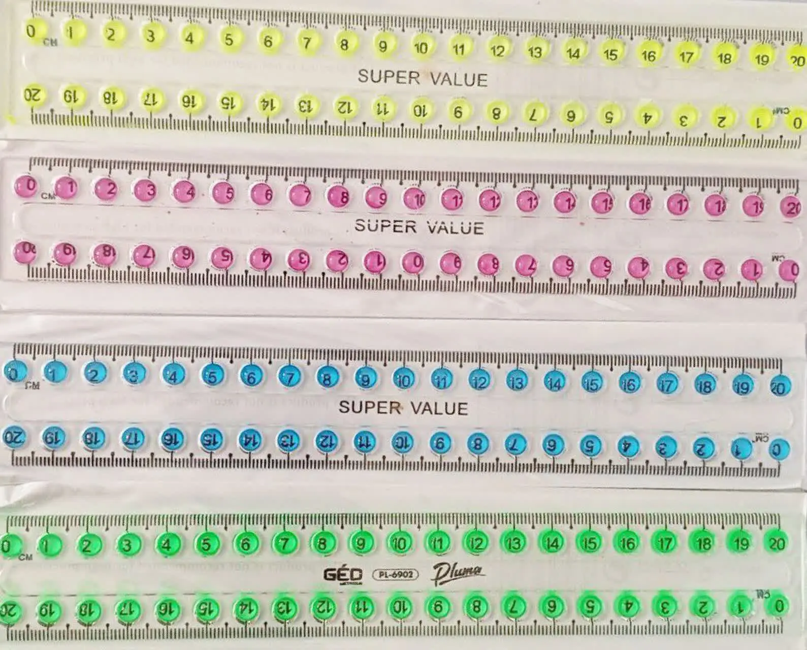 خط کش ذره بینی (مهره دار) ۲۰سانتی
