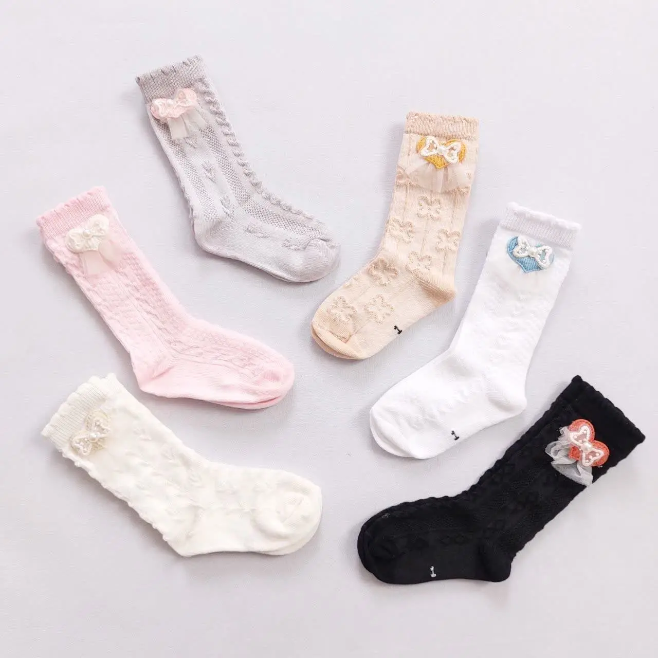 جوراب سه ربع طرح دار 😍
