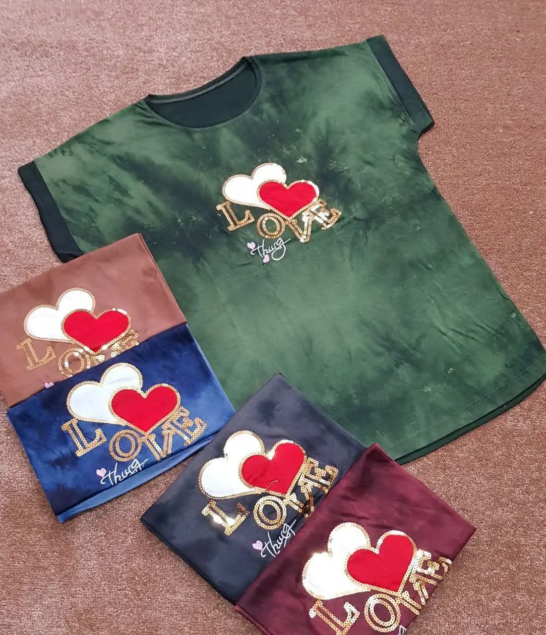 تیشرت نخی آبرنگی 😍
