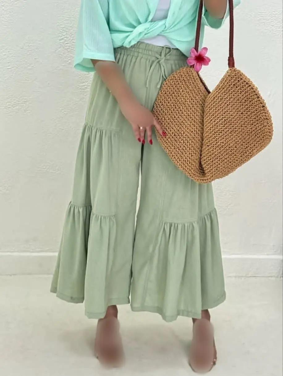 👌شلوار دامنی اسپانیش لنین
