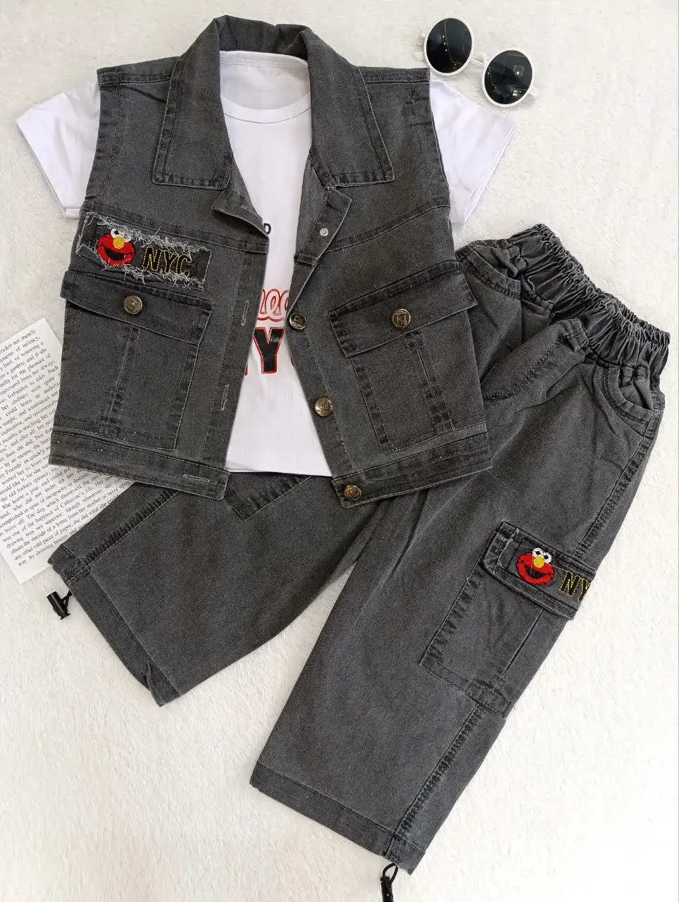 سه تیکه کتان NYC
