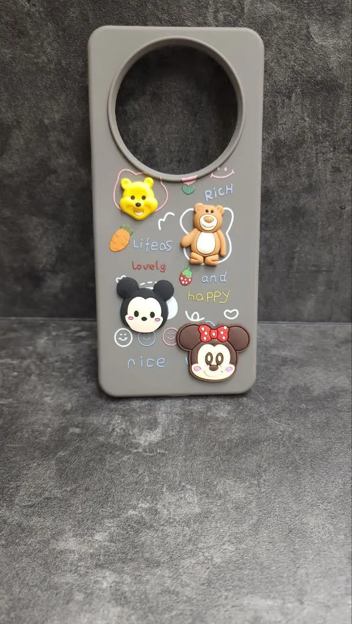 📱مدل قاب: قاب عروسکی رنگی برجسته مخصوص انواع #سامسونگ #شیائومی 
