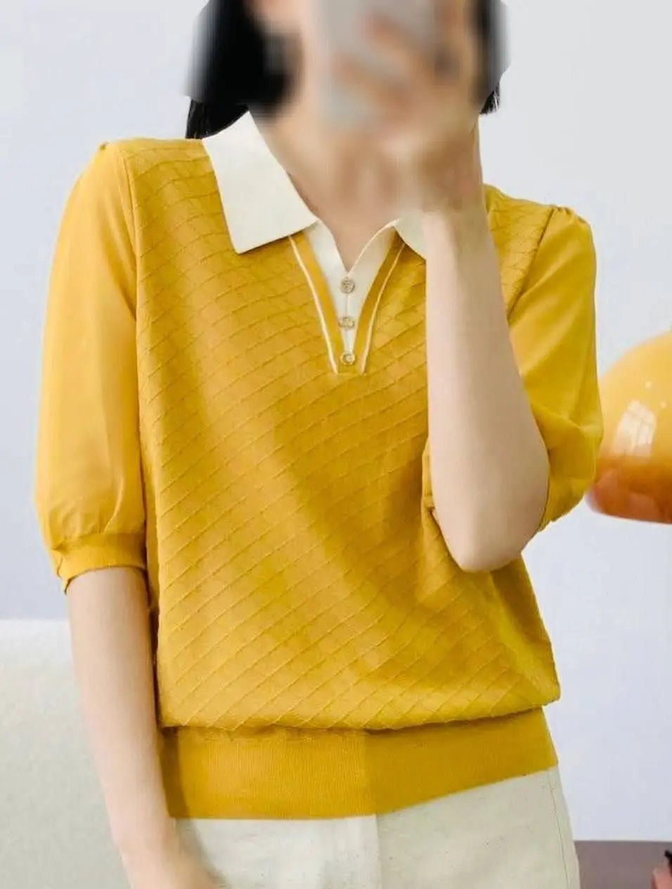 بلوز بافت لطیف بسیار شکیل و...