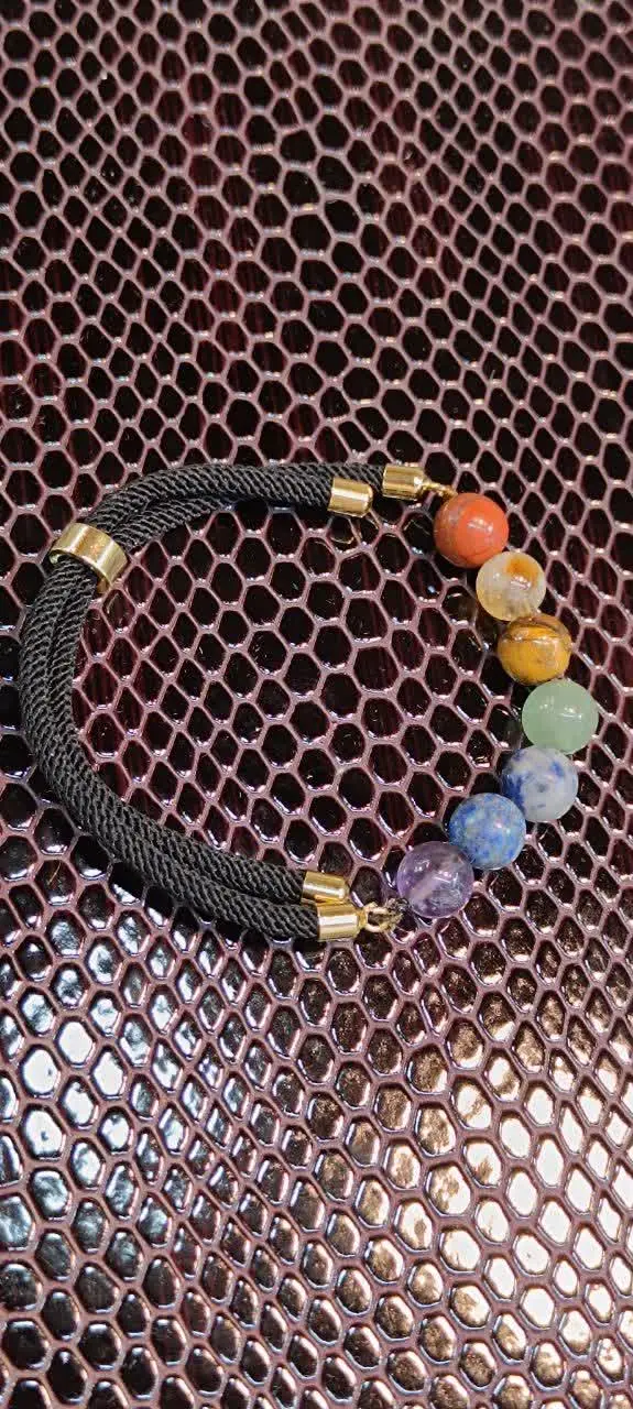 💎دستبند ۷ چاکرا جواهری معدنی