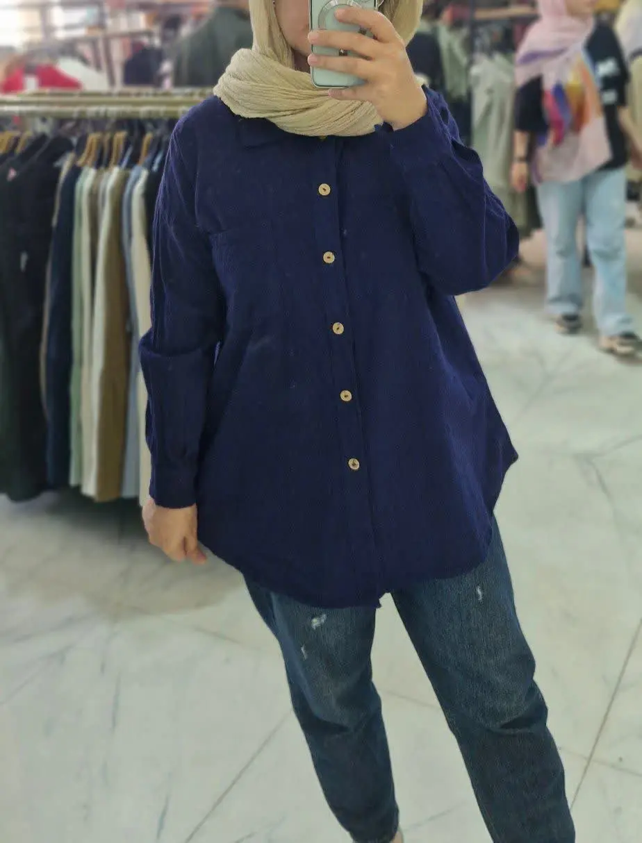 ی مدل تونیک دکمه دار ساده ا...