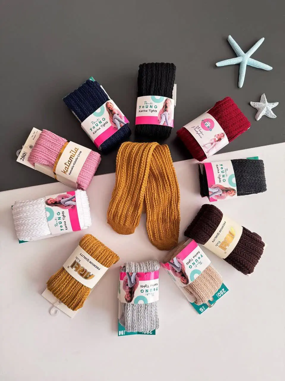 جوراب شلواری های بافت گندمی...