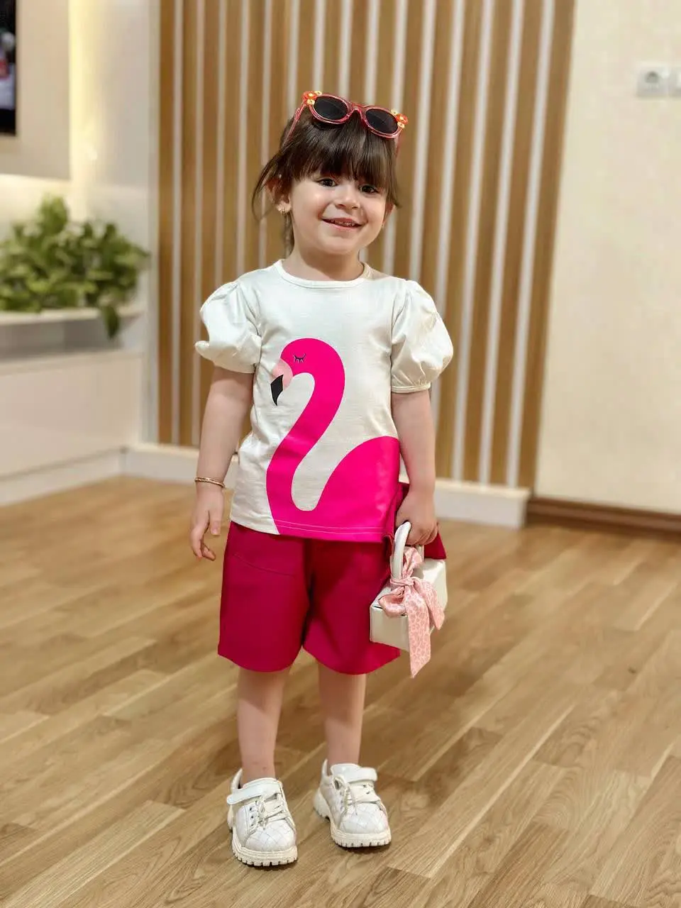 تیشرت شلوارک طرح قو🦢🦢
