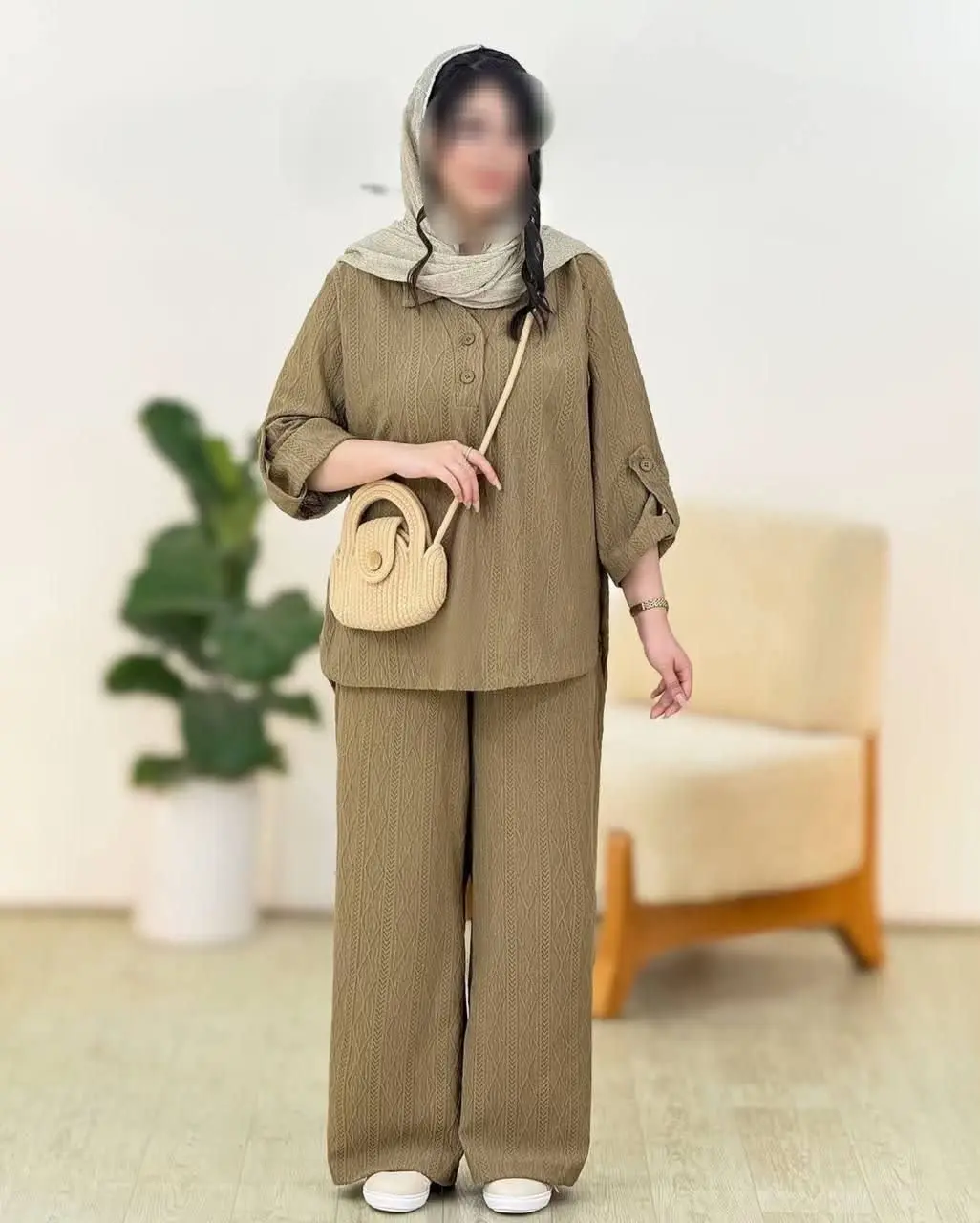 🌼نام: شومیز شلوار مانلی 
