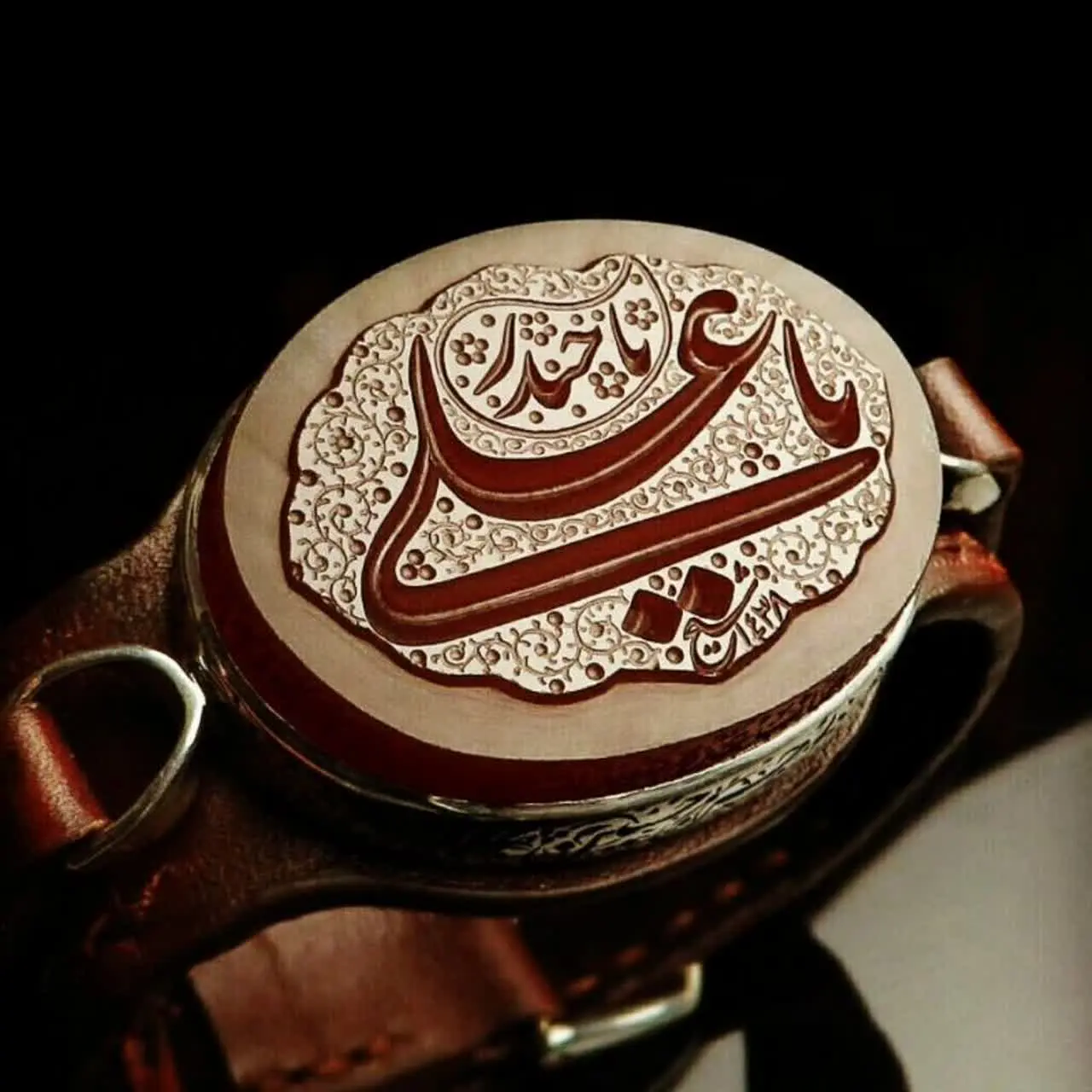 انگشتری علی تیموری (عقیق سرخ)