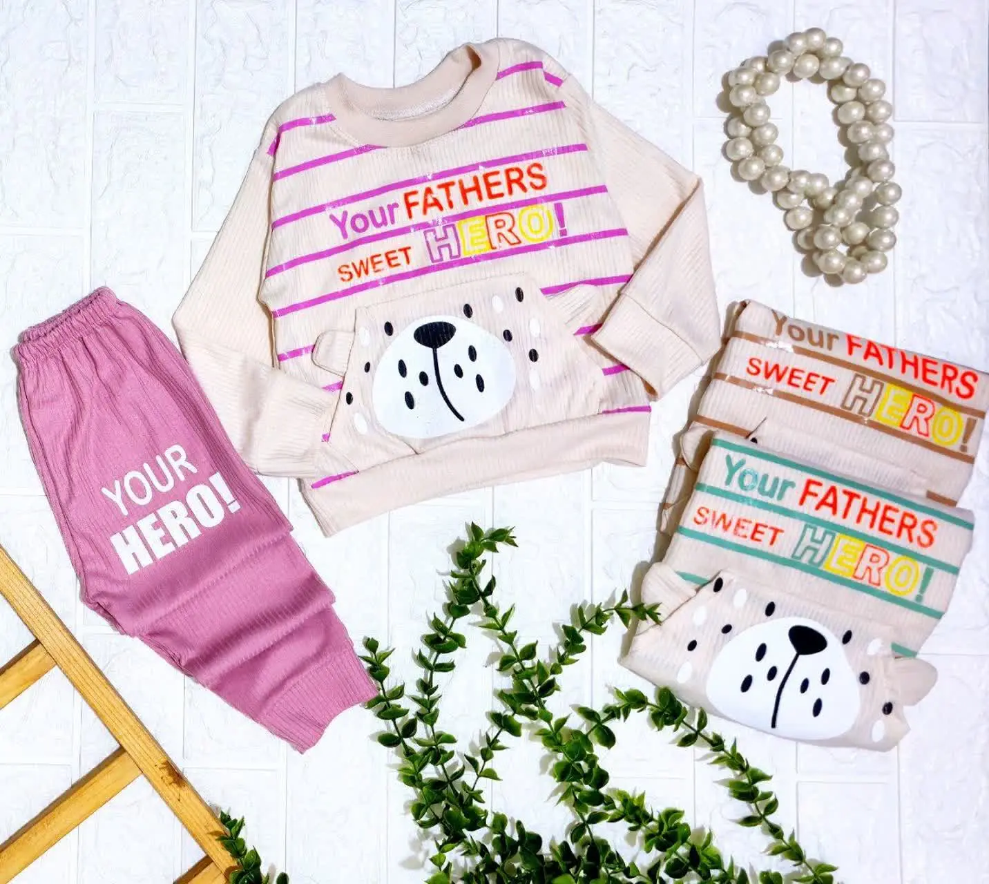 بلوز شلوار کبریتی جیب دار 🐻🐻