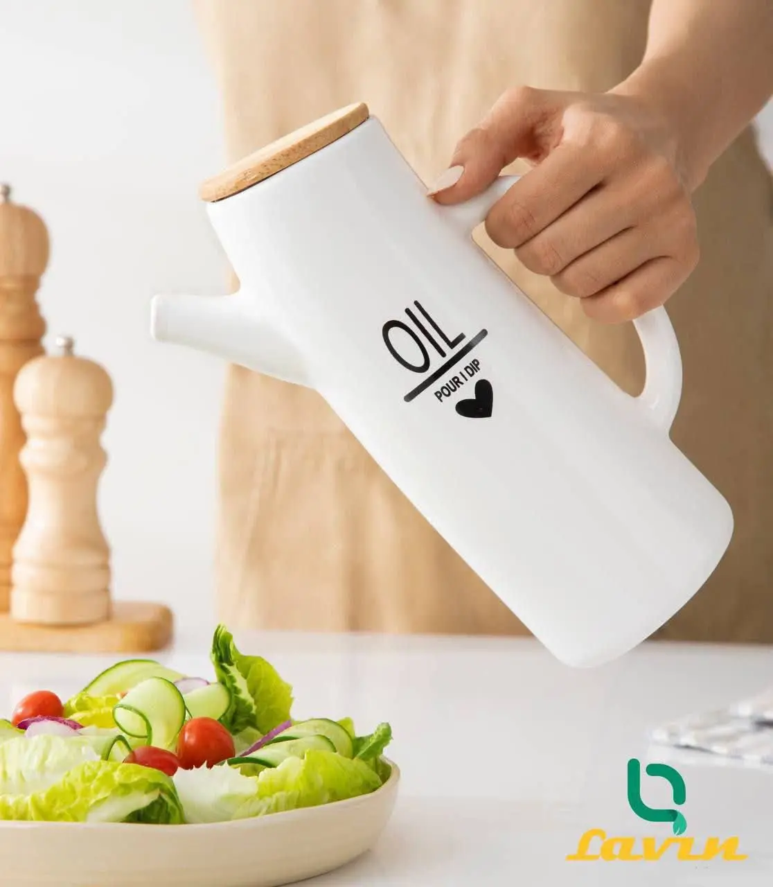 روغن ریز در بامبو واشردار
