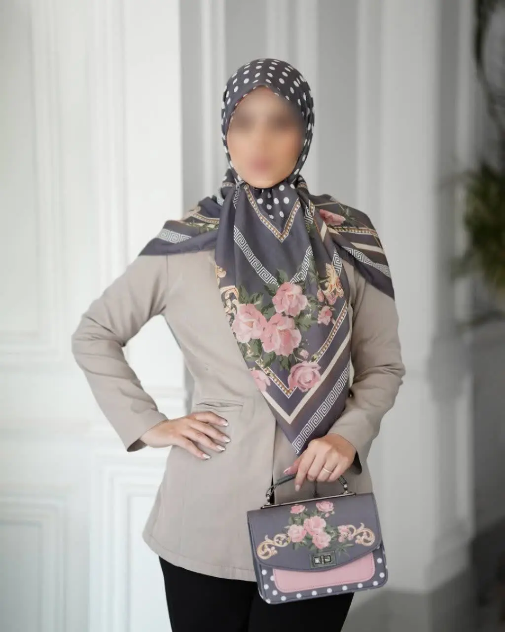 ❇️ست با روسری قواره ۱۳۵ جنس...