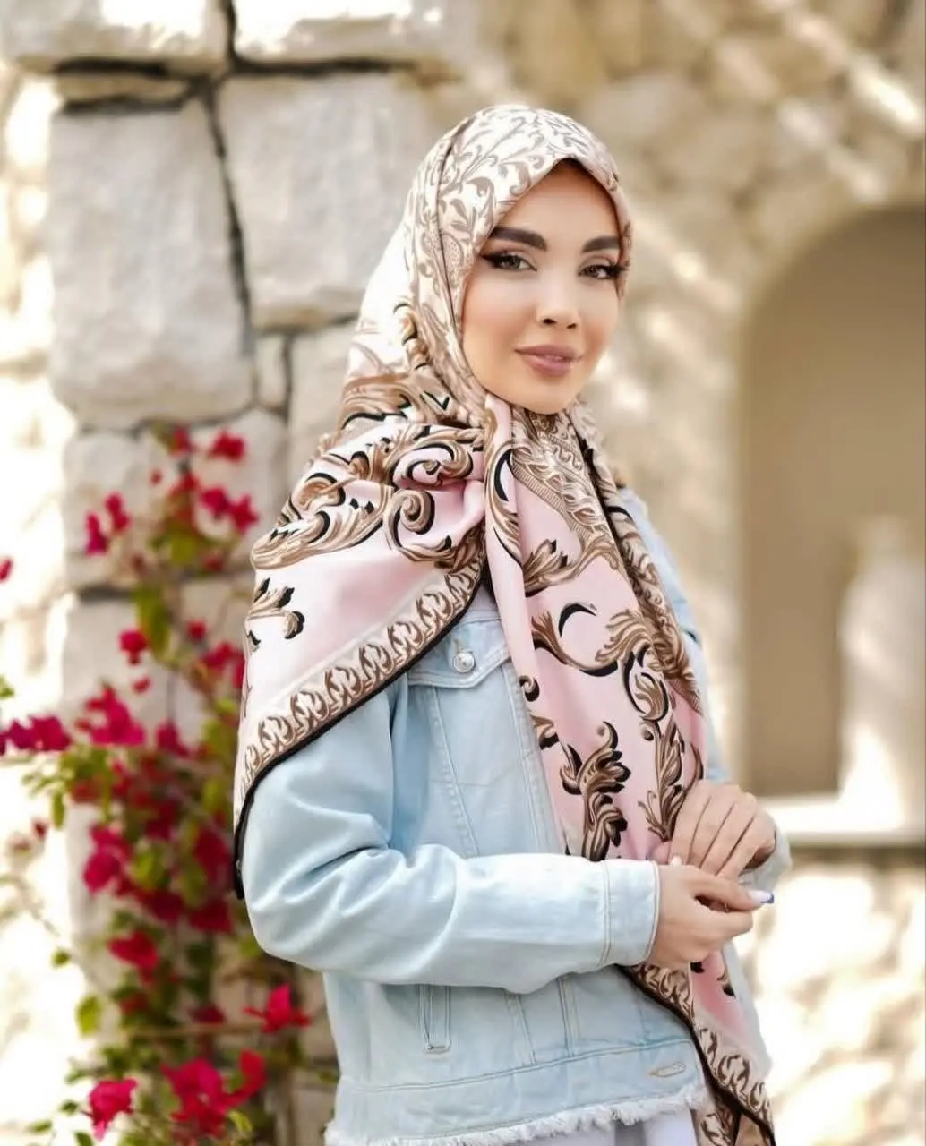 🌼روسری‌های مجلسی ساتن ابریشم 
