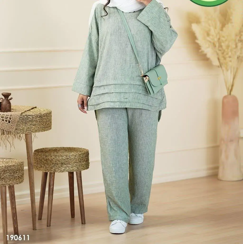 🔺شومیز و شلوار مدل آرالیا
