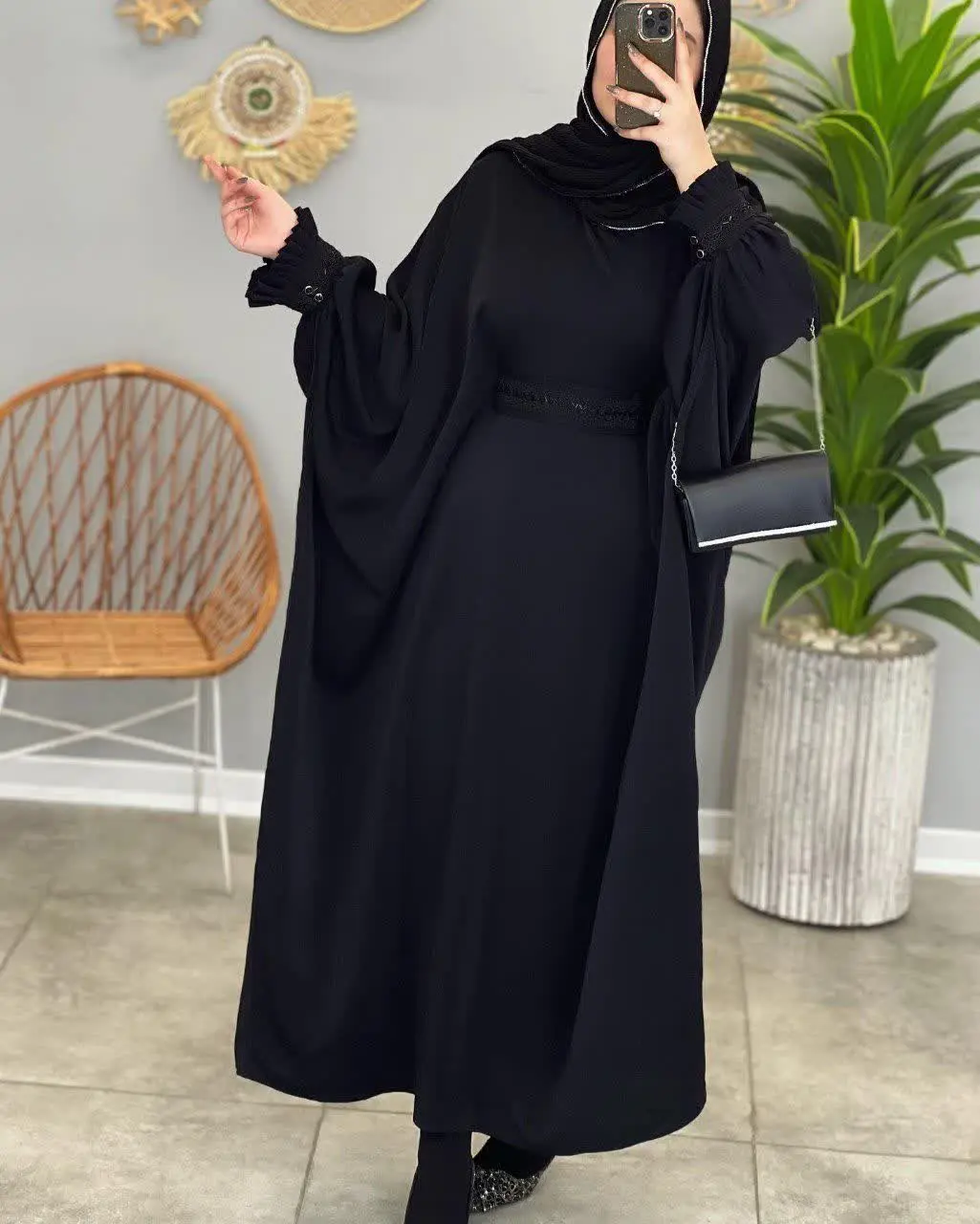 🌷نام: عبا الیزه آستین چین دار سلما
