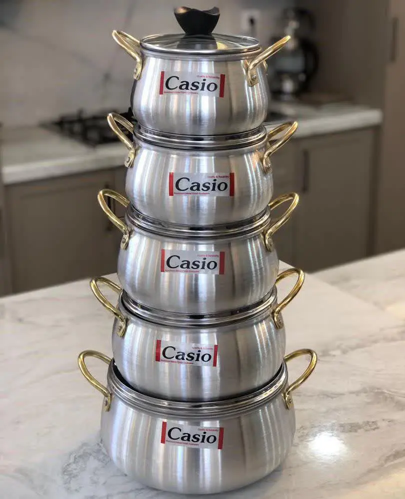 ۱۰ پارچه کاسیو دسته طلا✔
