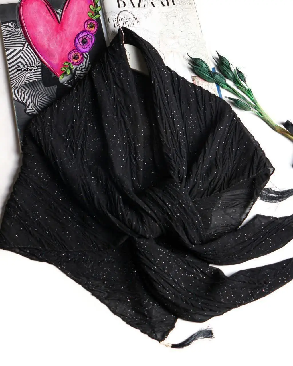 💥روسری مشکی پلیسه💥
