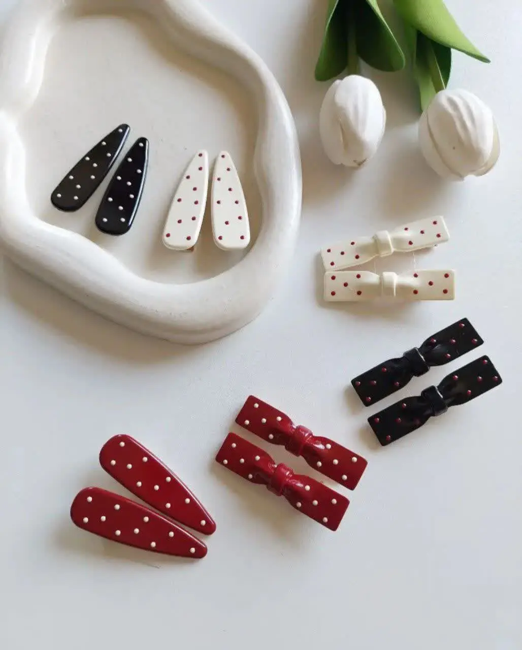 پک ۲تایی گیره انبری خالخالی
