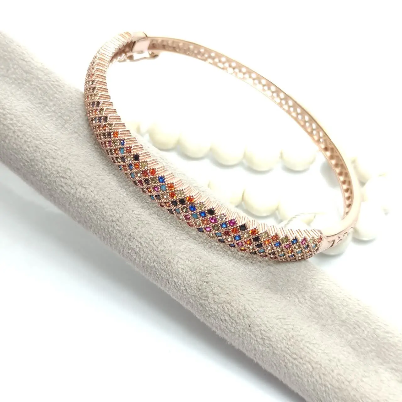 دستبند نقره زنانه مدل جواهر...